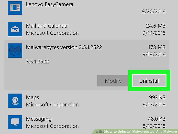 How To Uninstall Malwarebytes Windows 10